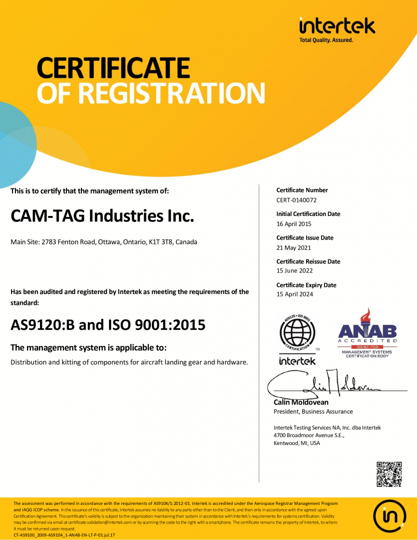 CAM TAG Industries Inc Cutting Edge Technology